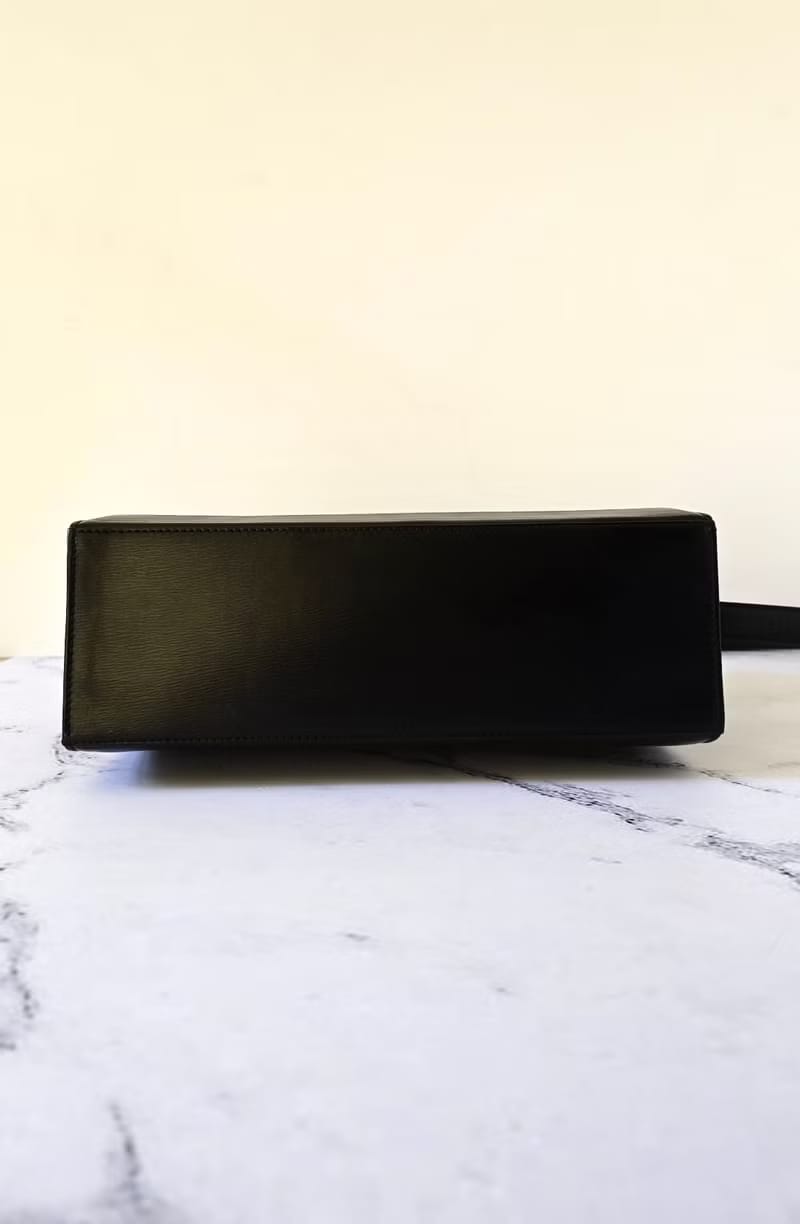 Dior黑金色千鳥格盒子包/單肩包/側背包/斜背包