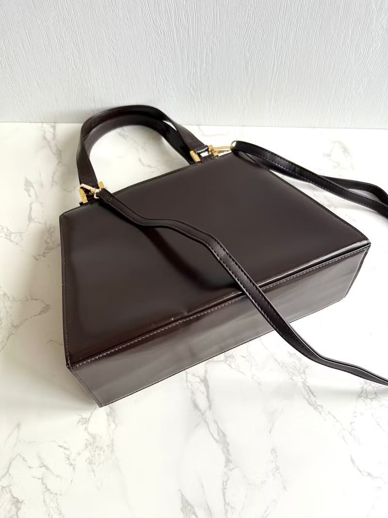 YSL Saint Laurent 拼色皮革凱莉包/斜背包/單肩包/側背包