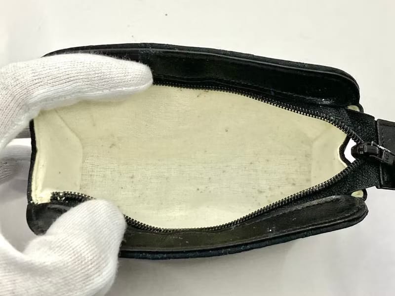 稀有品 Chanel 黑金色水鑽絲絹包/側背包/斜背包