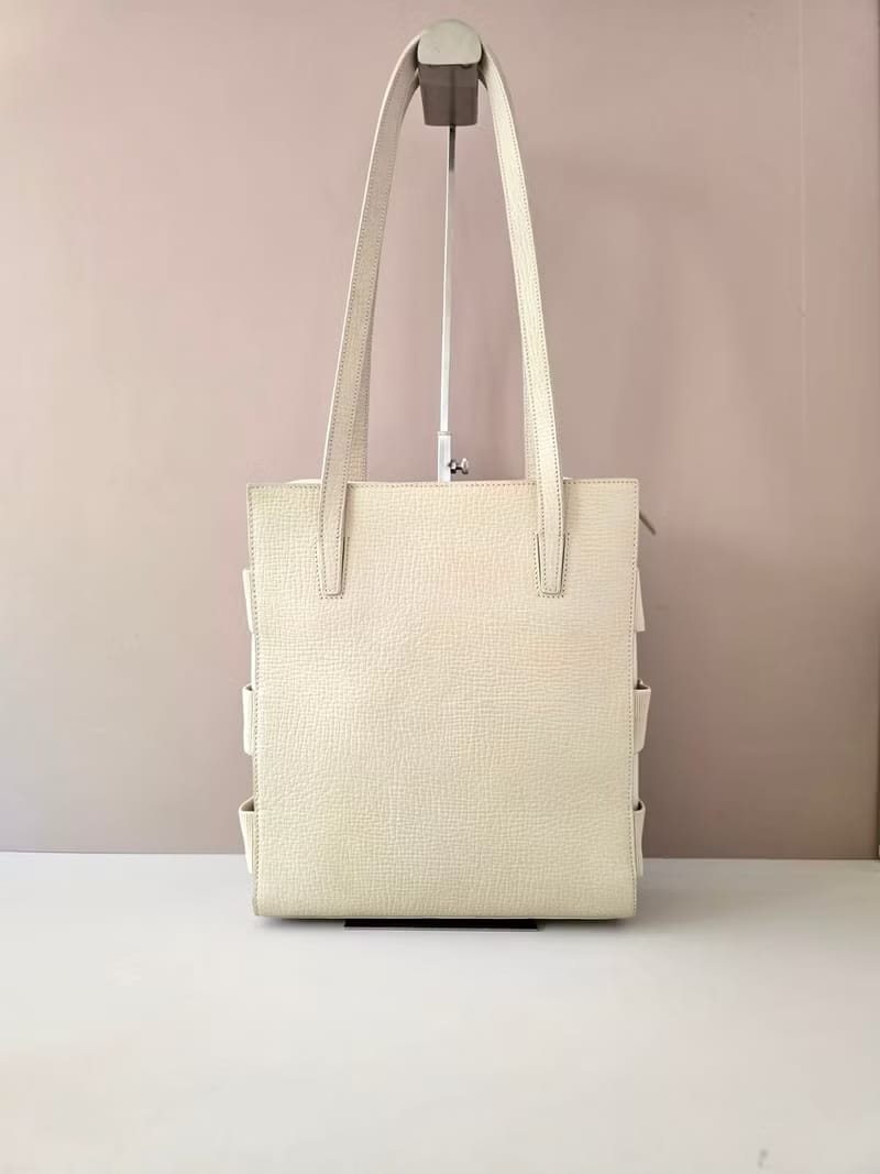 Loewe Off-White Tiered Tote/Crossbody/Shoulder Bag