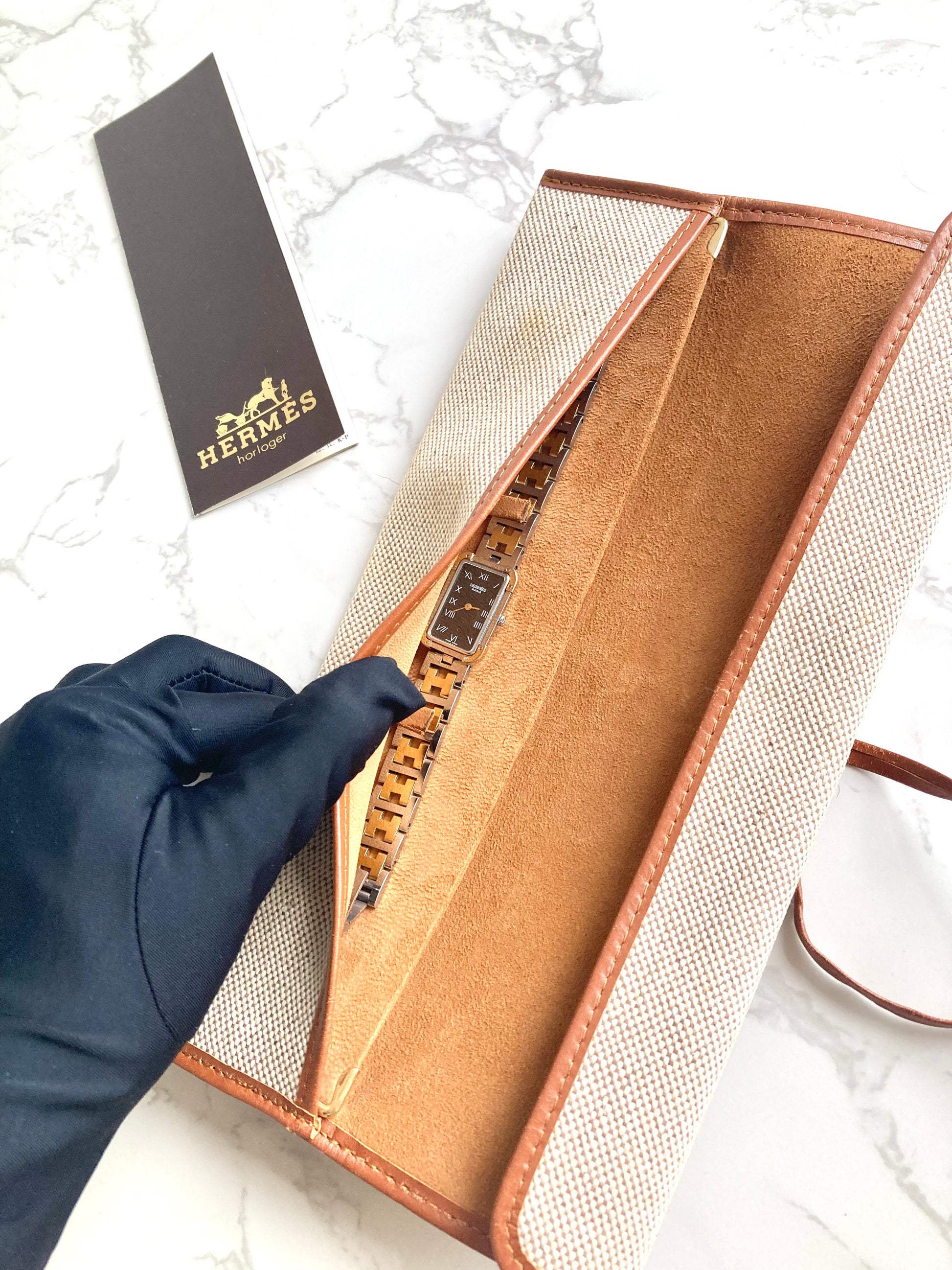 HERMES Croisiere Vintage Lady’s Quartz Wristwatch