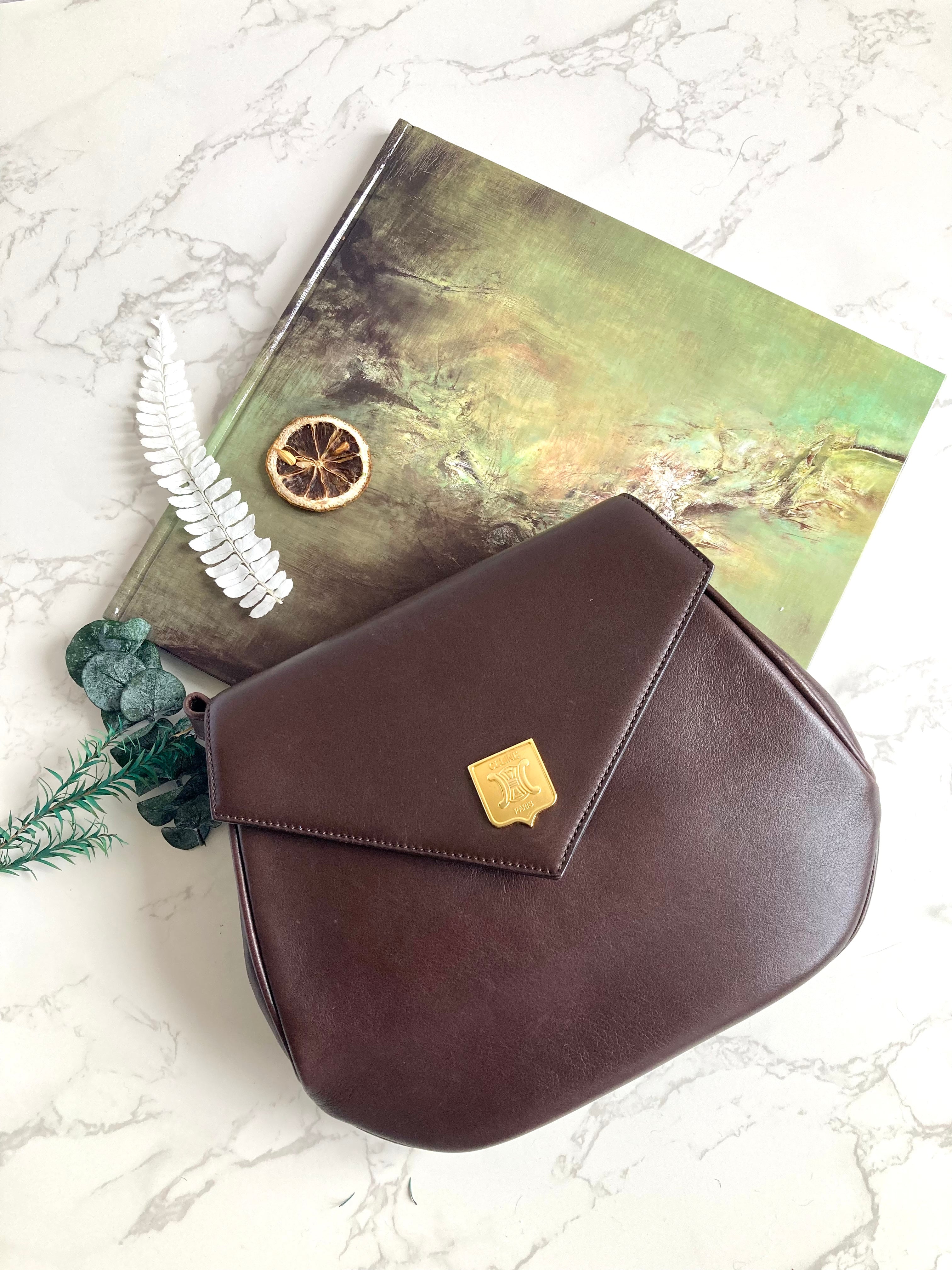 CELINE Triomphe Small Leather Bag 
