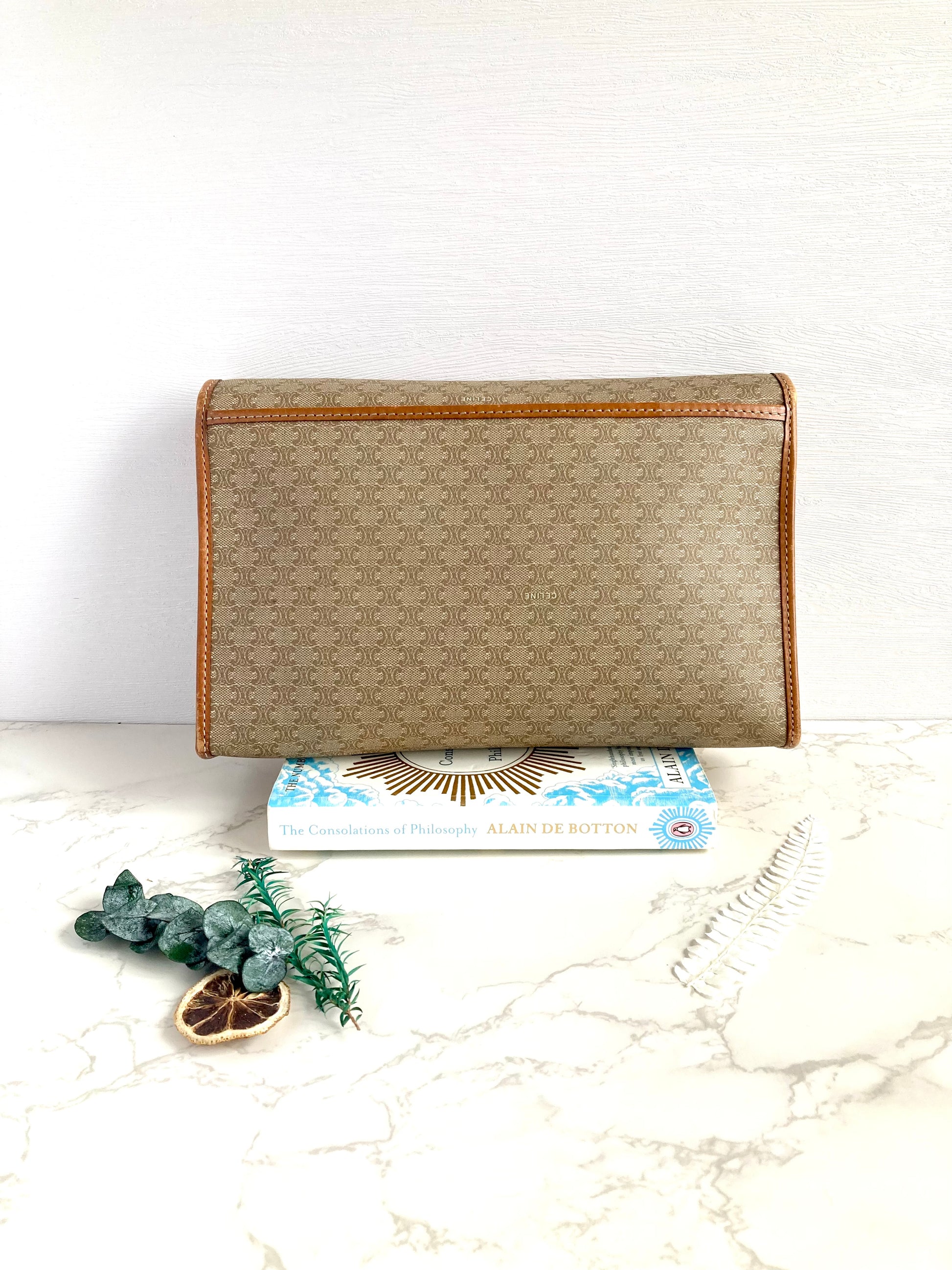 CELINE Monogram Beige Crossbody Bag