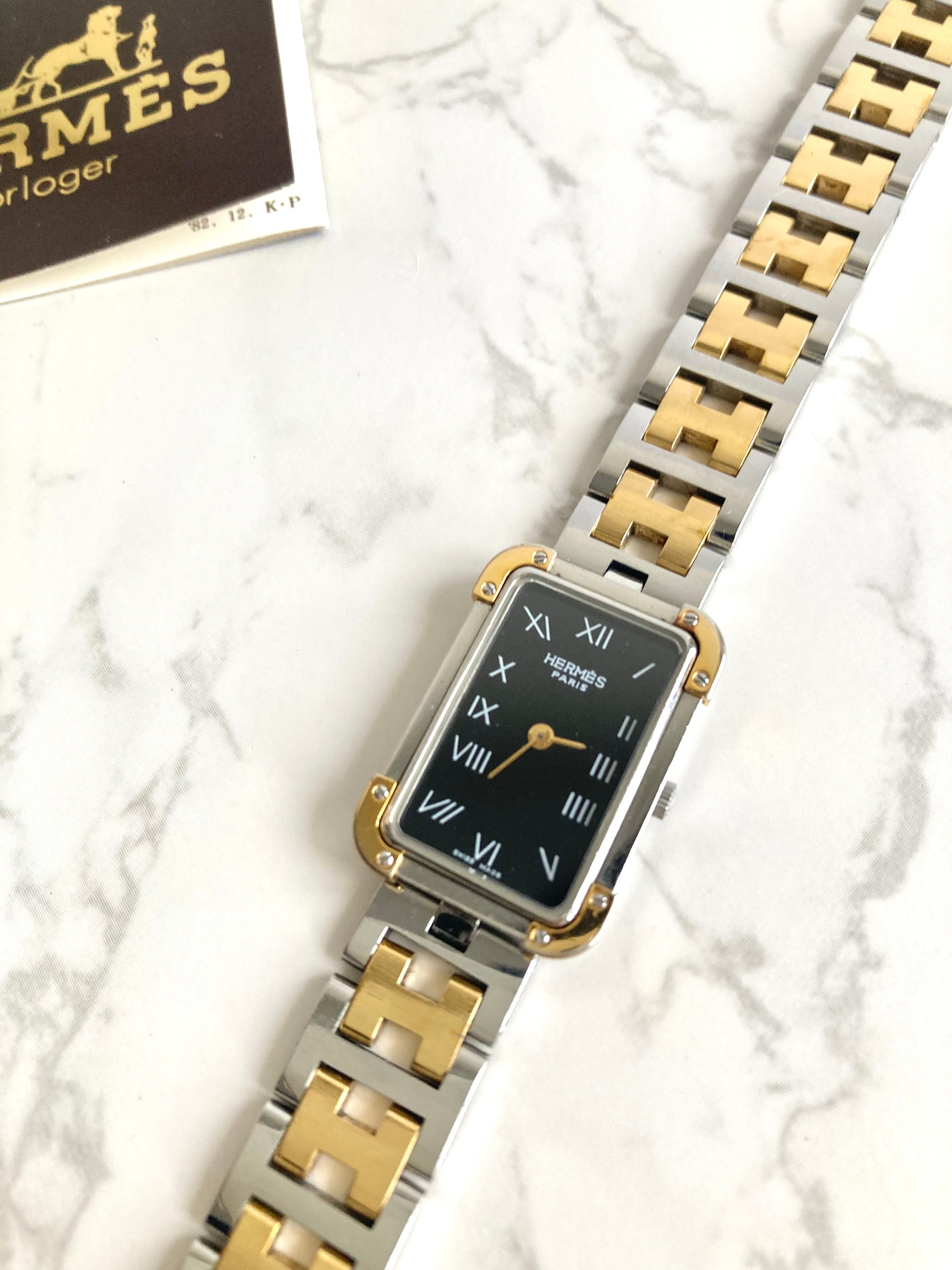 HERMES Croisiere Vintage Lady's Quartz Wristwatch 