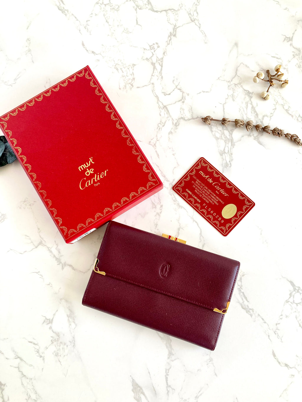 CARTIER Must De Classic Wallet 