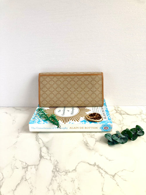 CELINE Triomphe Monogram Long Wallet