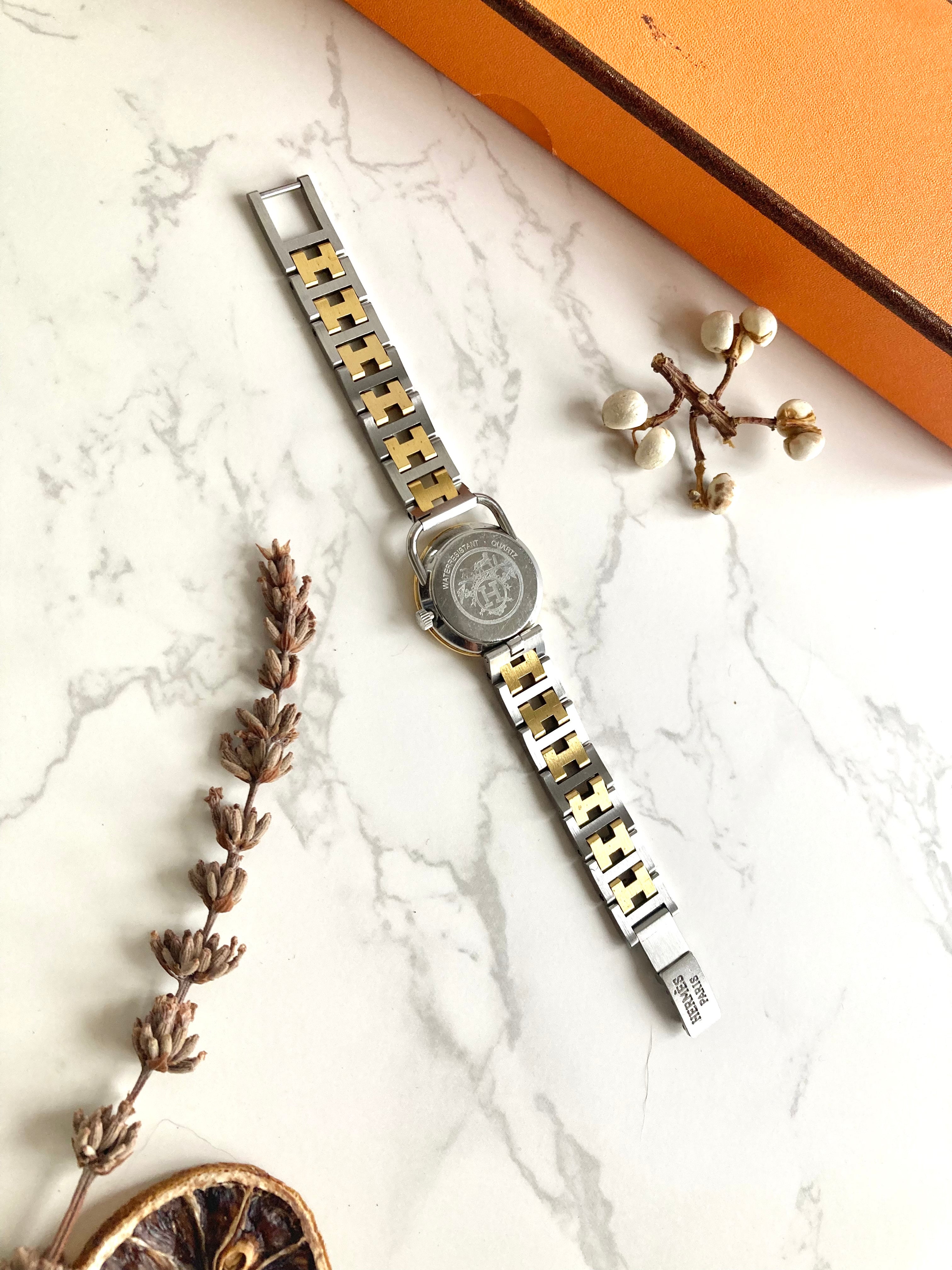 HERMES Arceau Vintage Lady's Quartz Wristwatch 