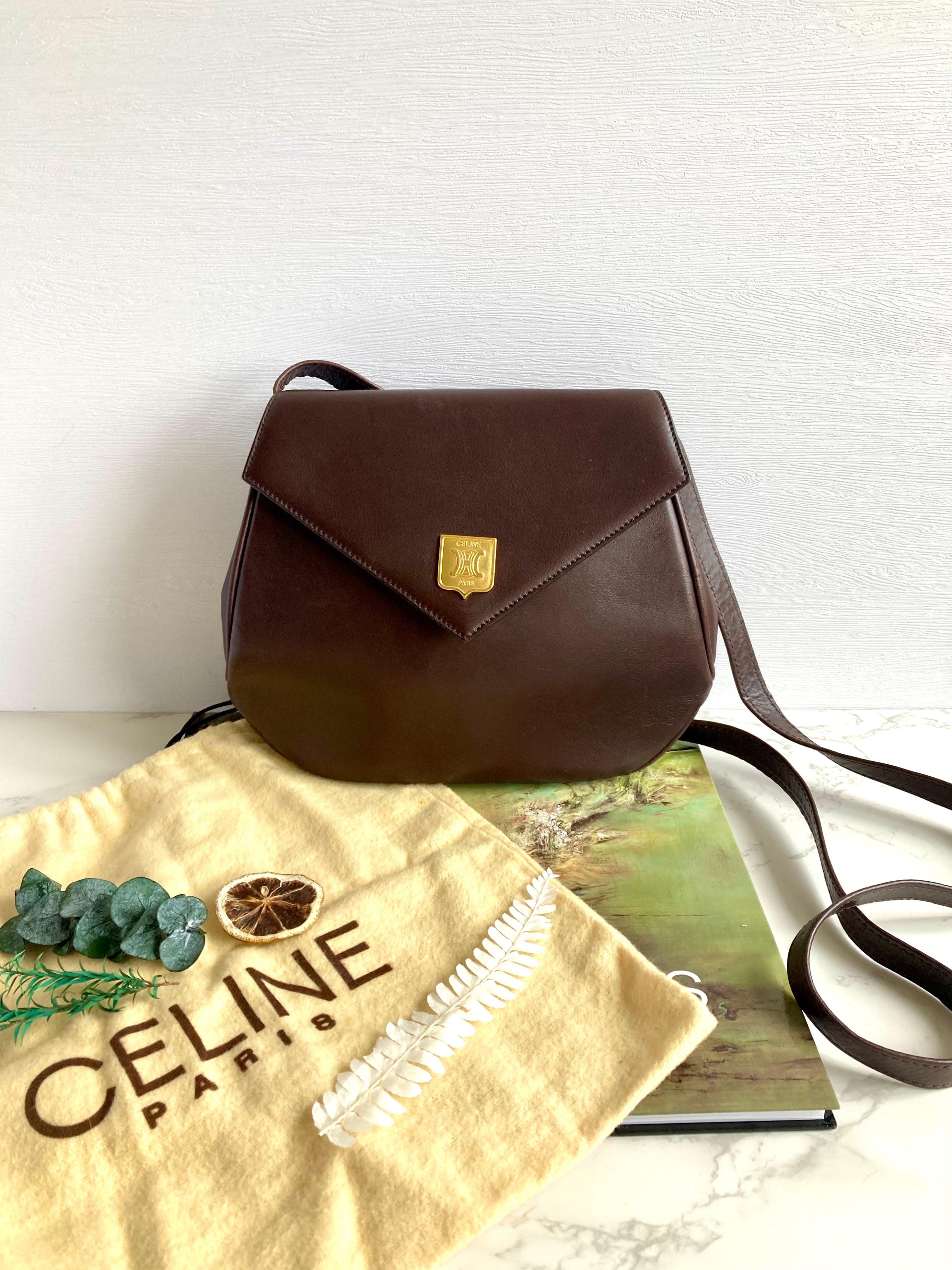 CELINE Triomphe Small Leather Bag 