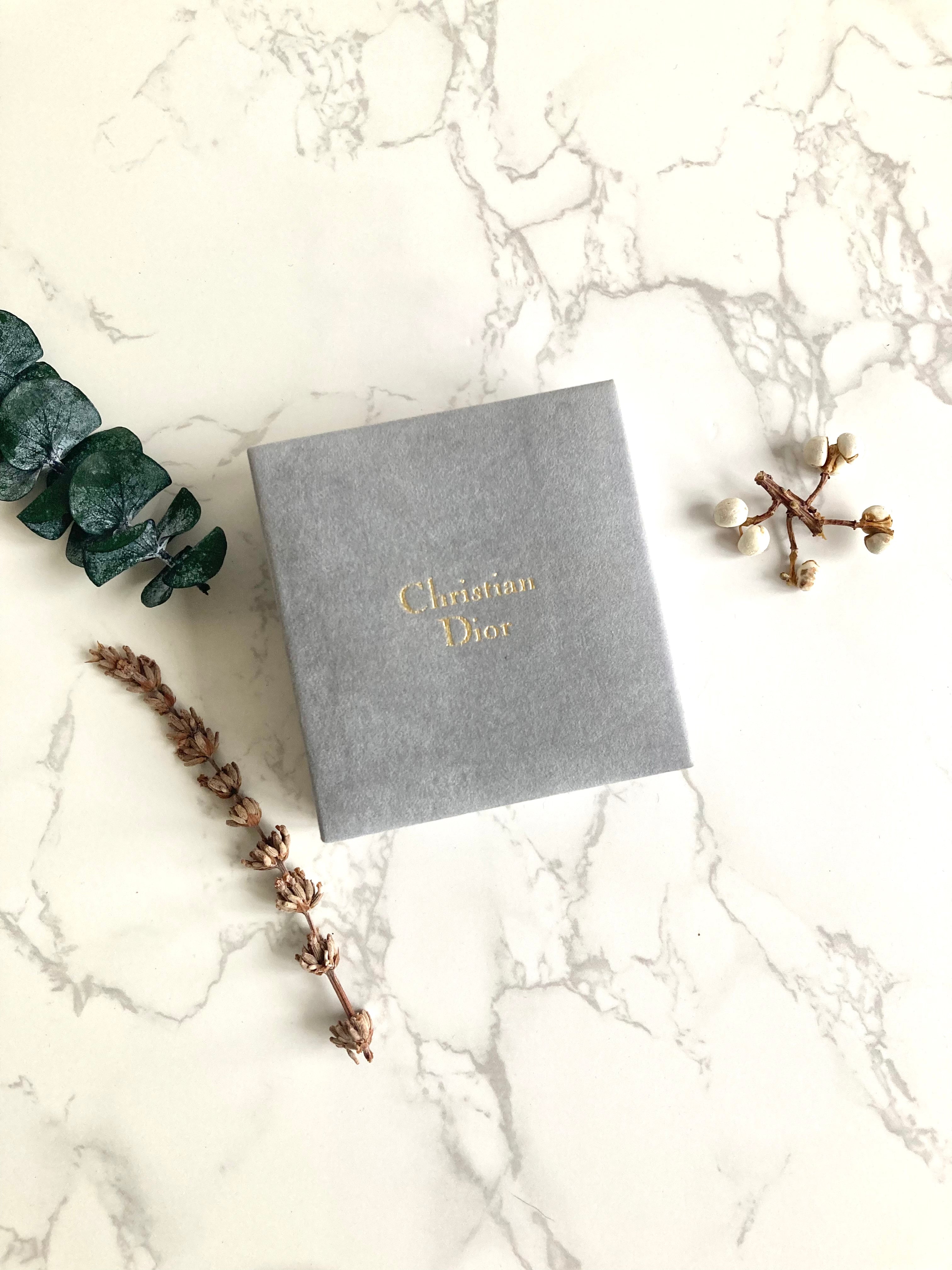 CHRISTIAN DIOR Logo Necklace &amp; Earrings Set 