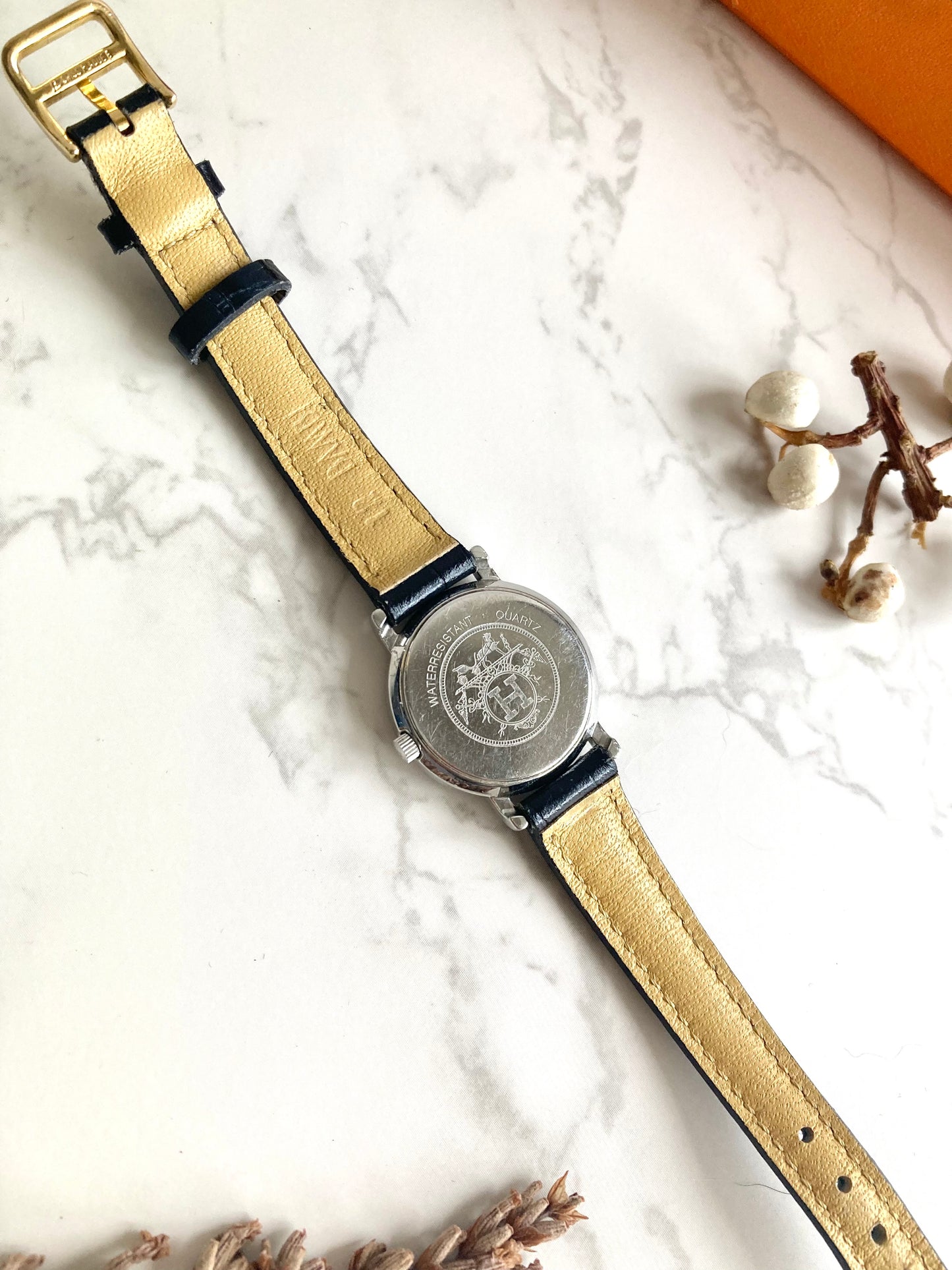 HERMES Sellier Vintage Lady’s Quartz Wristwatch