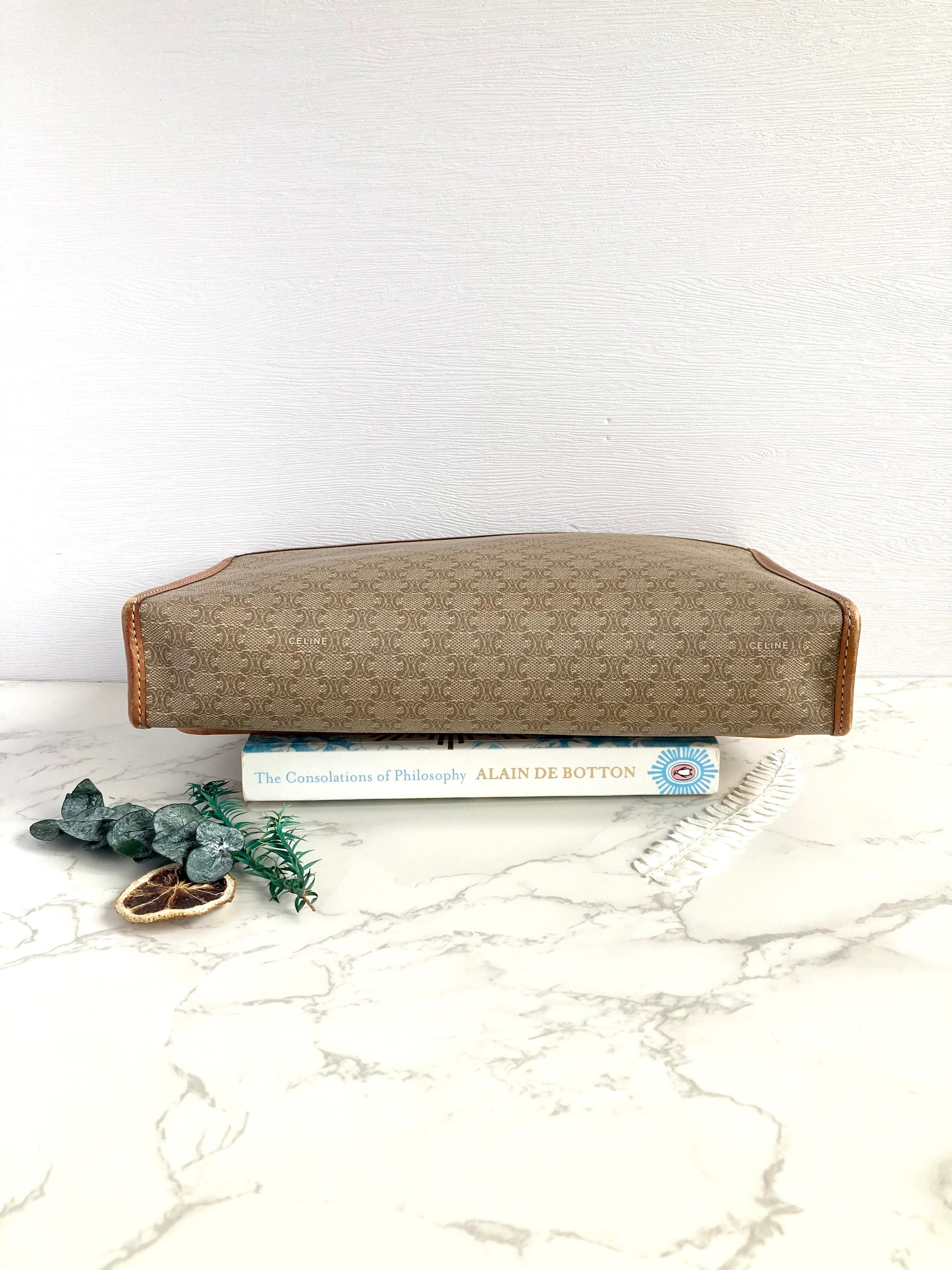 CELINE Monogram Beige Crossbody Bag