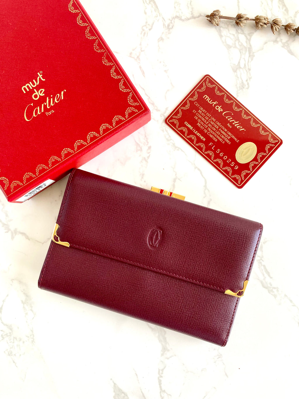 CARTIER Must De Classic Wallet 