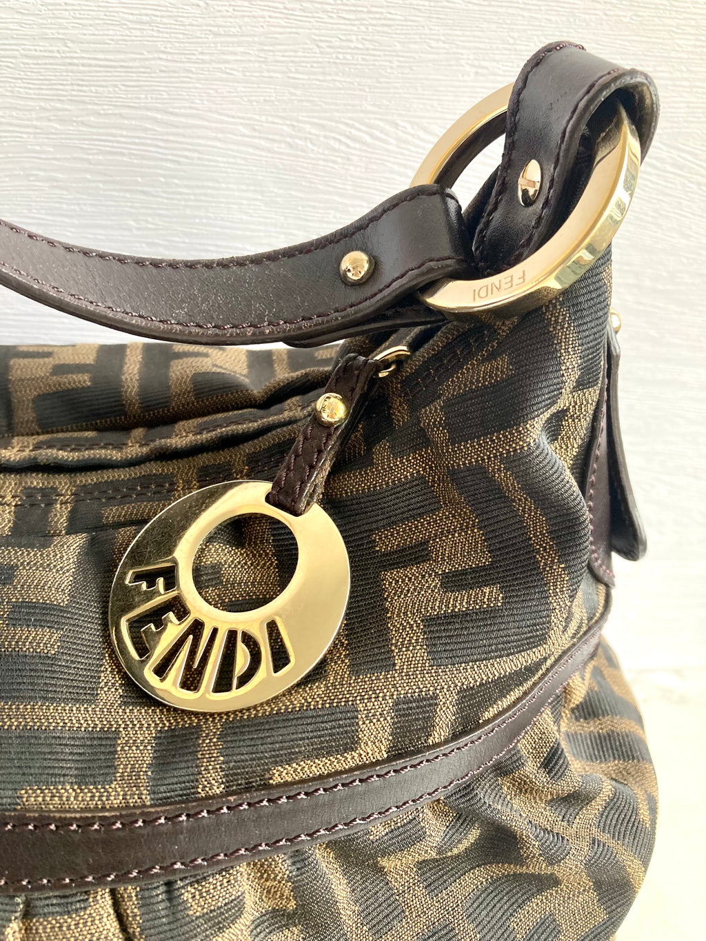 FENDI Monogram Chef Shoulder Bag 