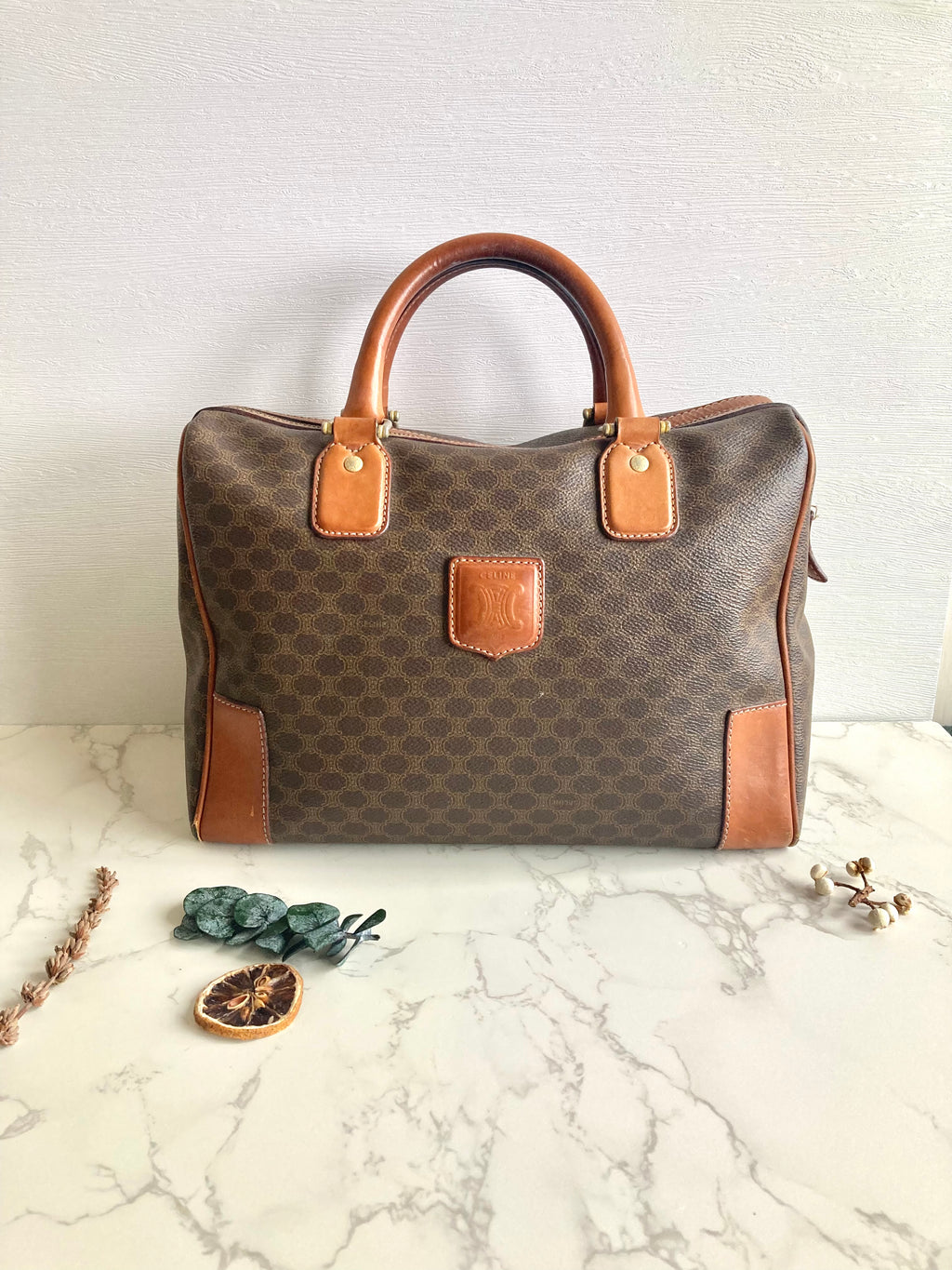CELINE Monogram Boston Bag