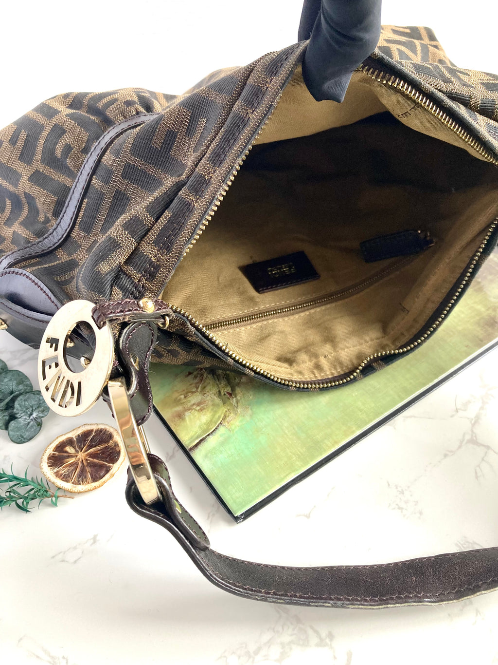 FENDI Monogram Chef Shoulder Bag 