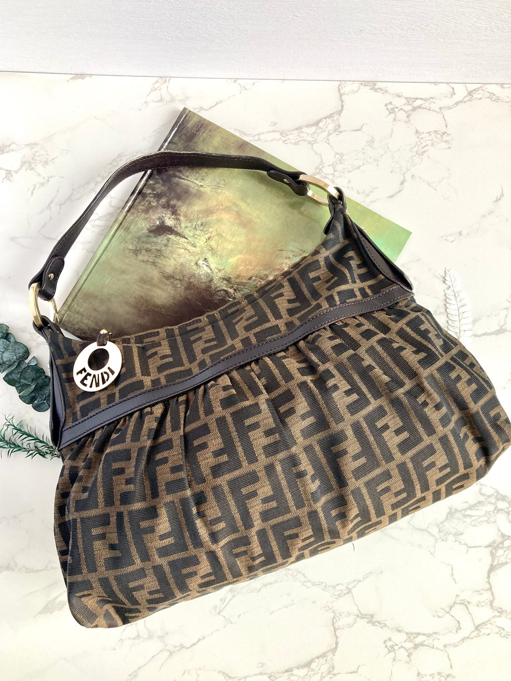 FENDI Monogram Chef Shoulder Bag 