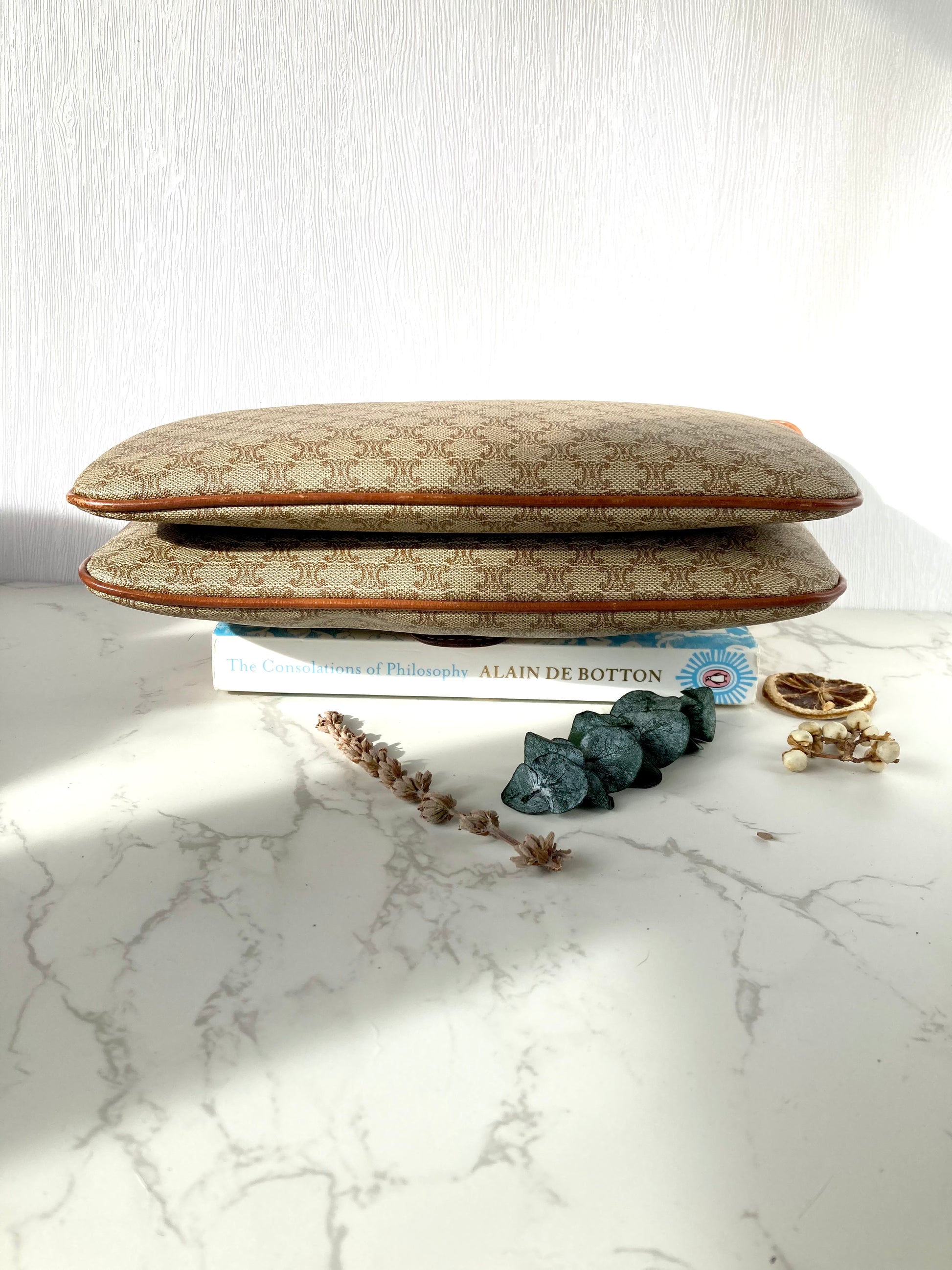 CELINE Monogram Beige Crossbody Bag