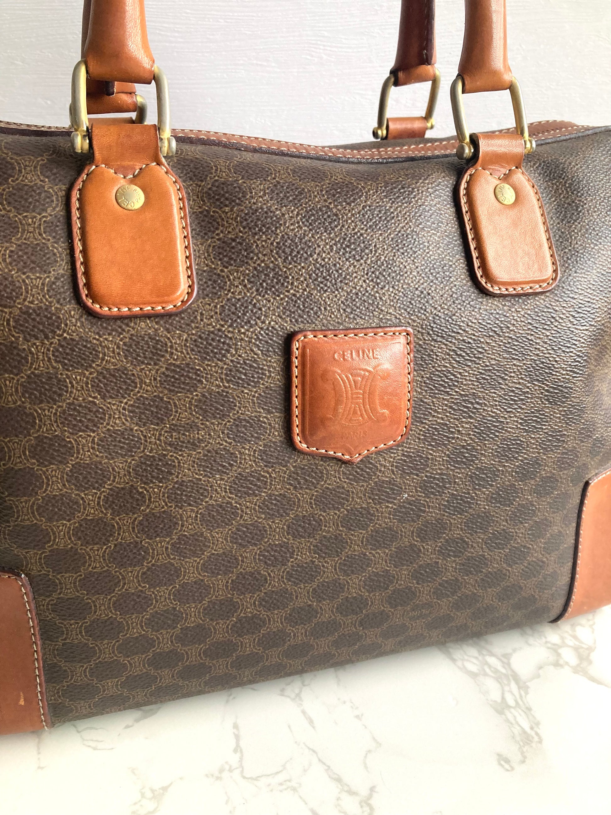 CELINE Monogram Boston Bag