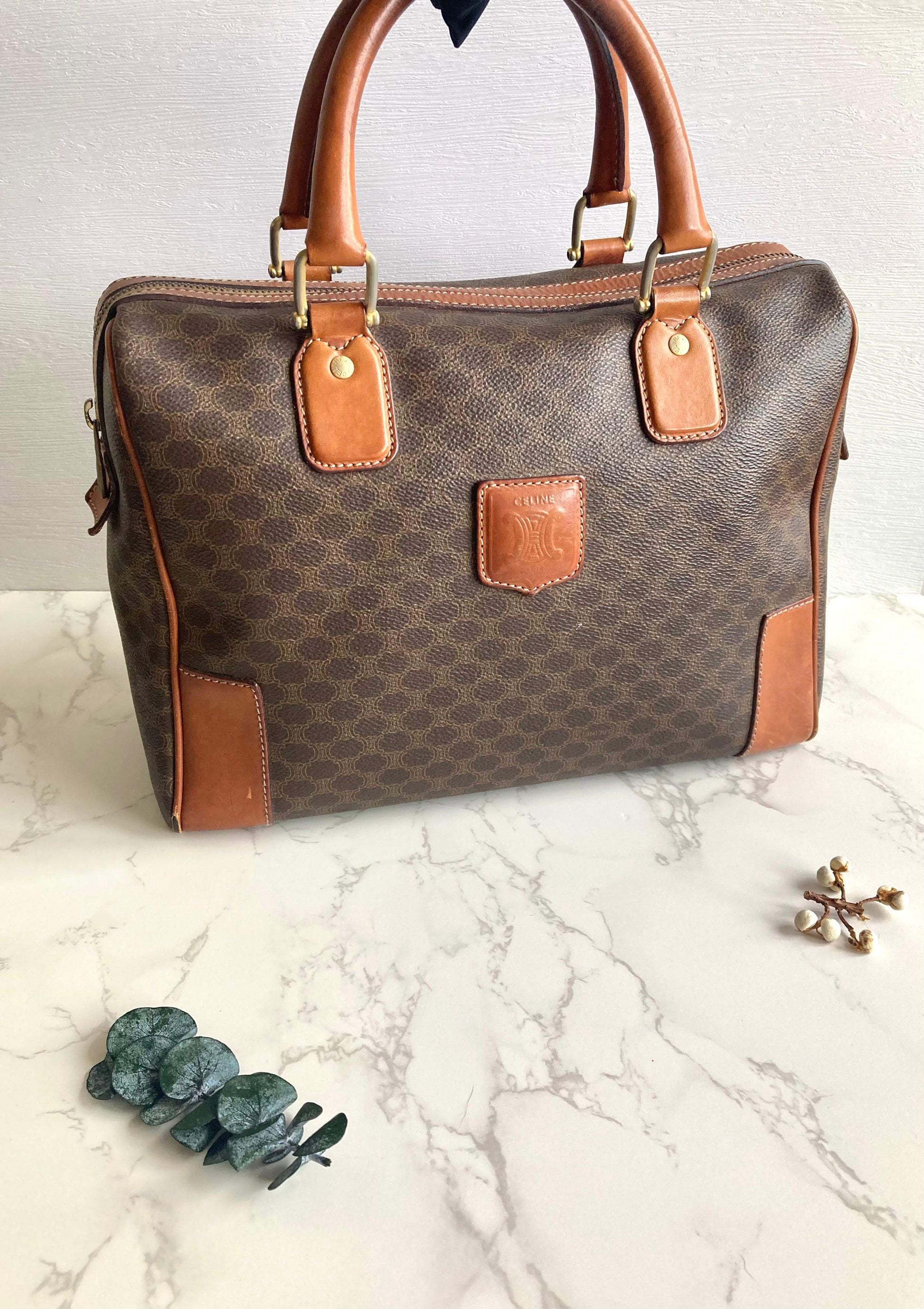 CELINE Monogram Boston Bag