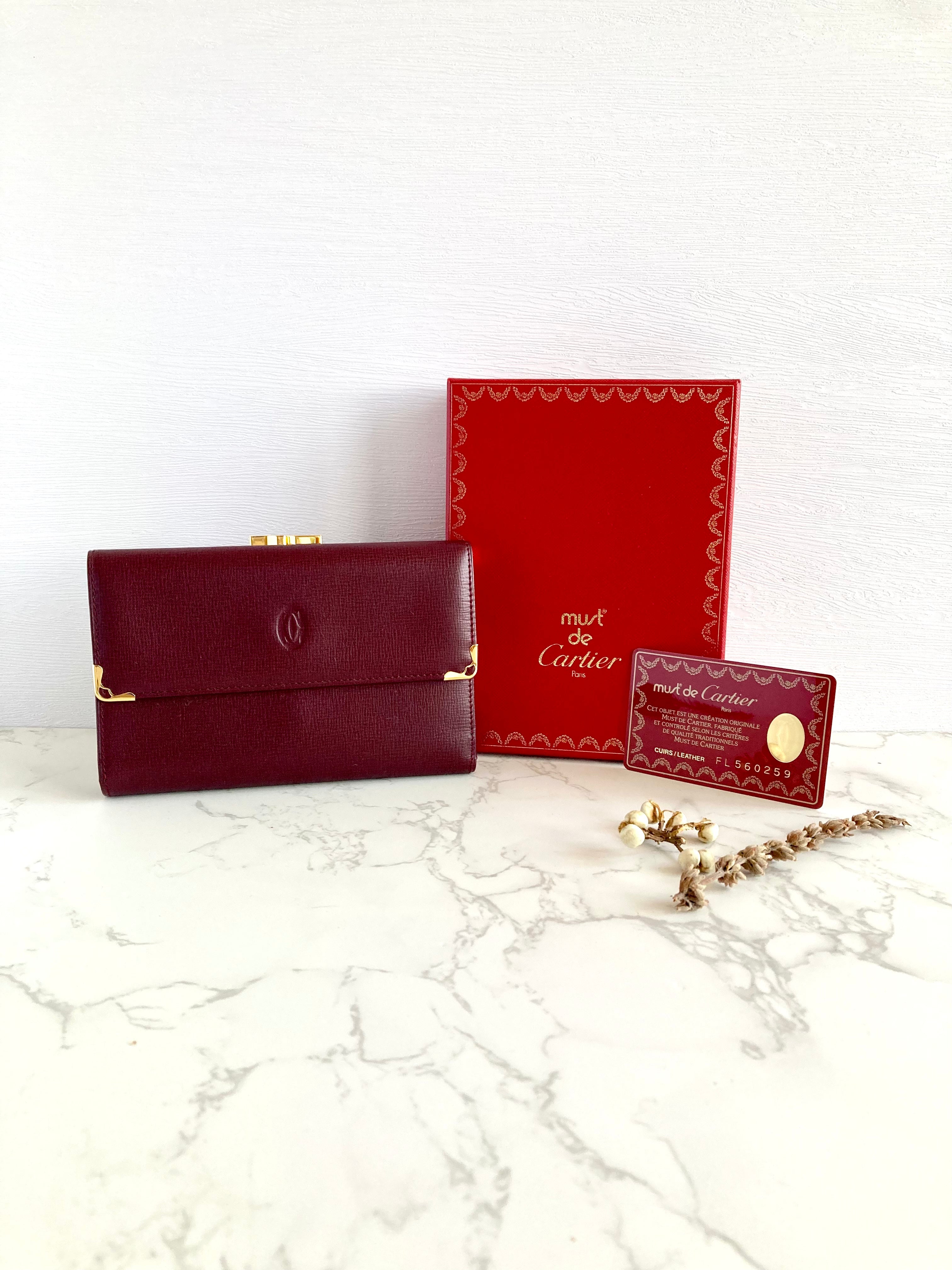 CARTIER Must De Classic Wallet LA LUNE Vintage