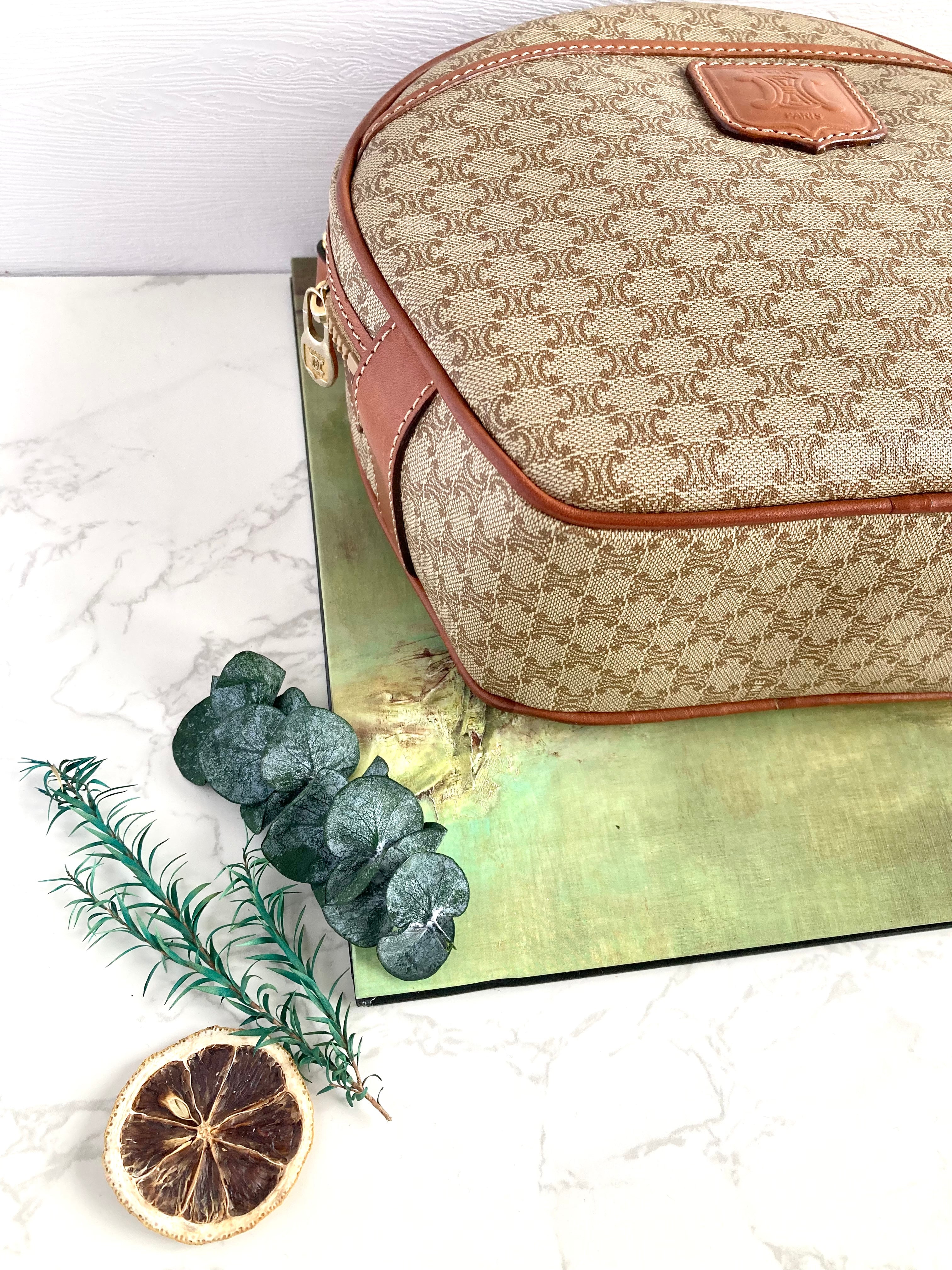 CELINE Monogram Shell shape Crossbody Bag 
