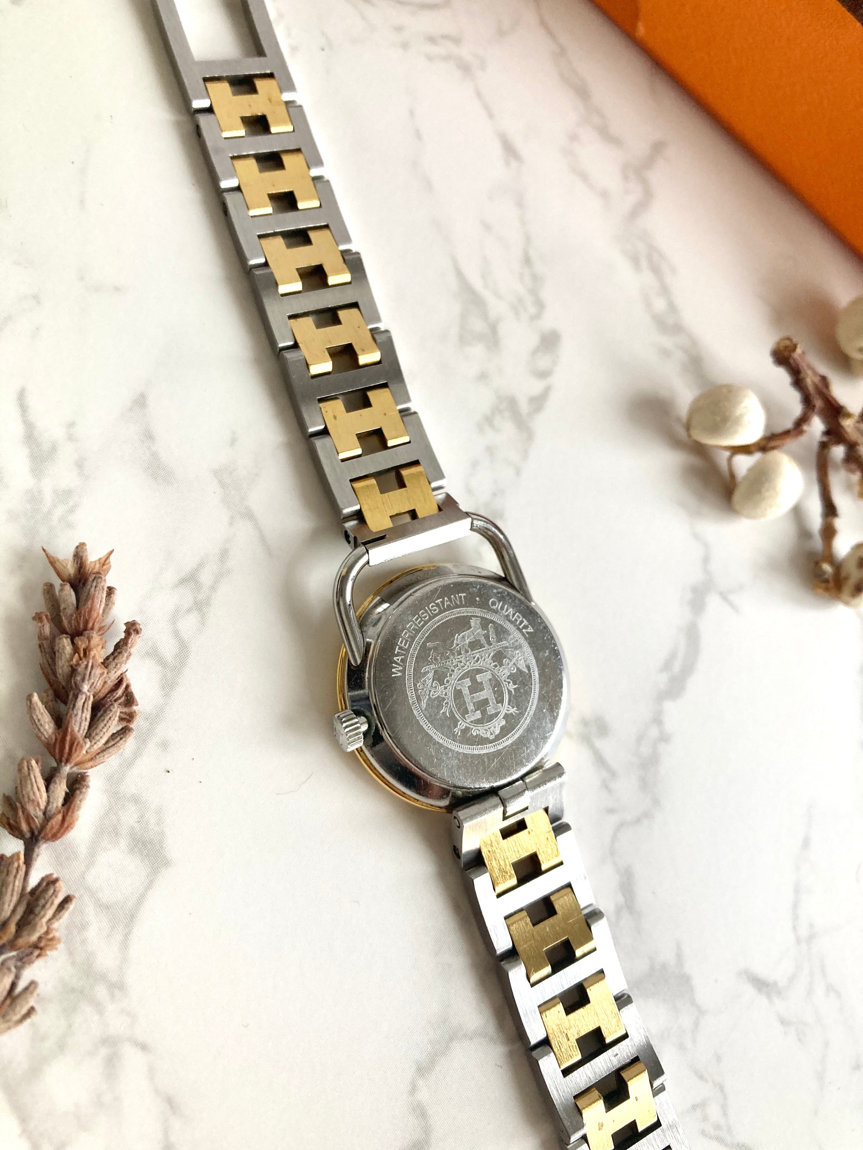 HERMES Arceau Vintage Lady's Quartz Wristwatch 