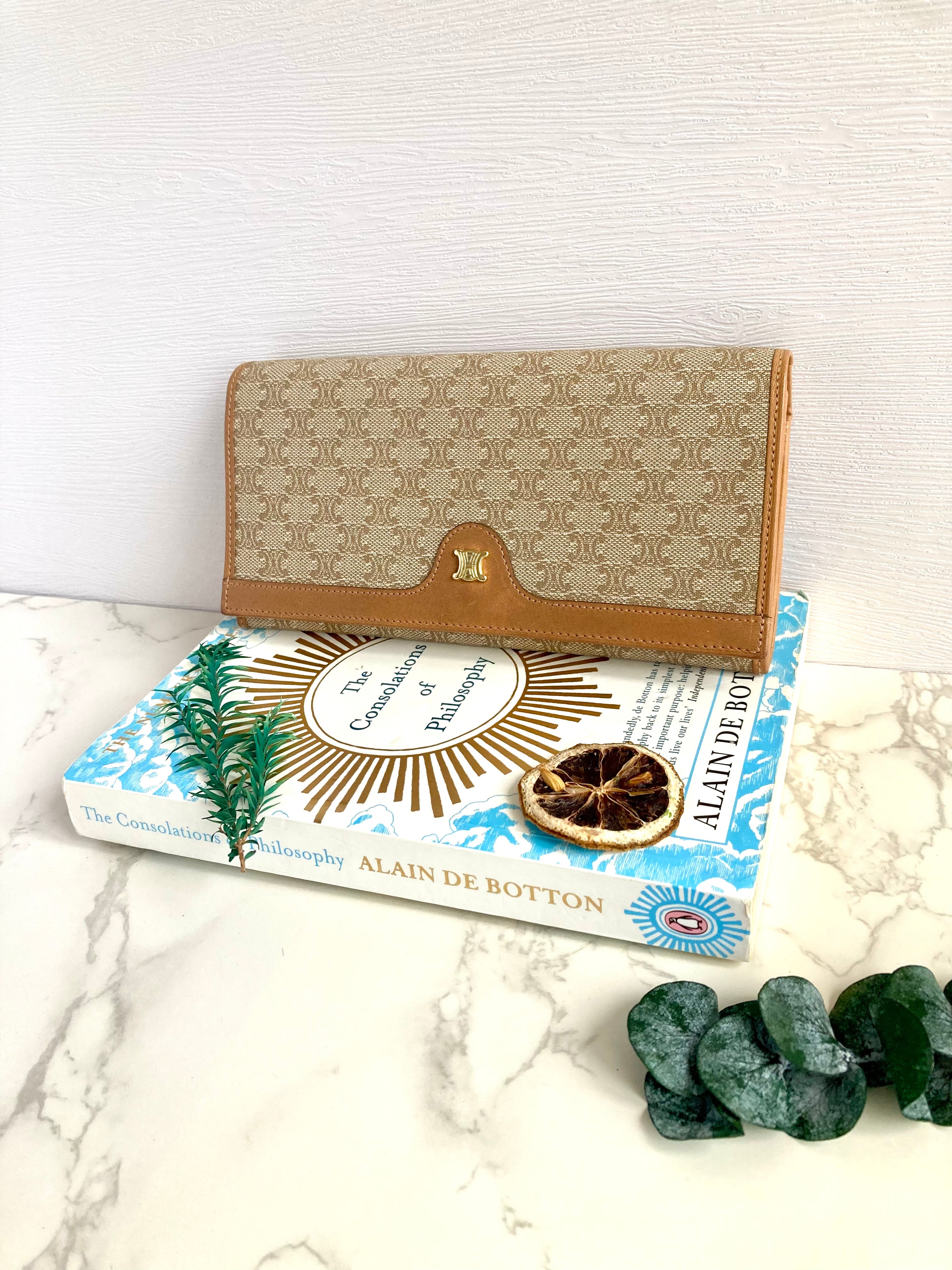 CELINE Triomphe Monogram Long Wallet 