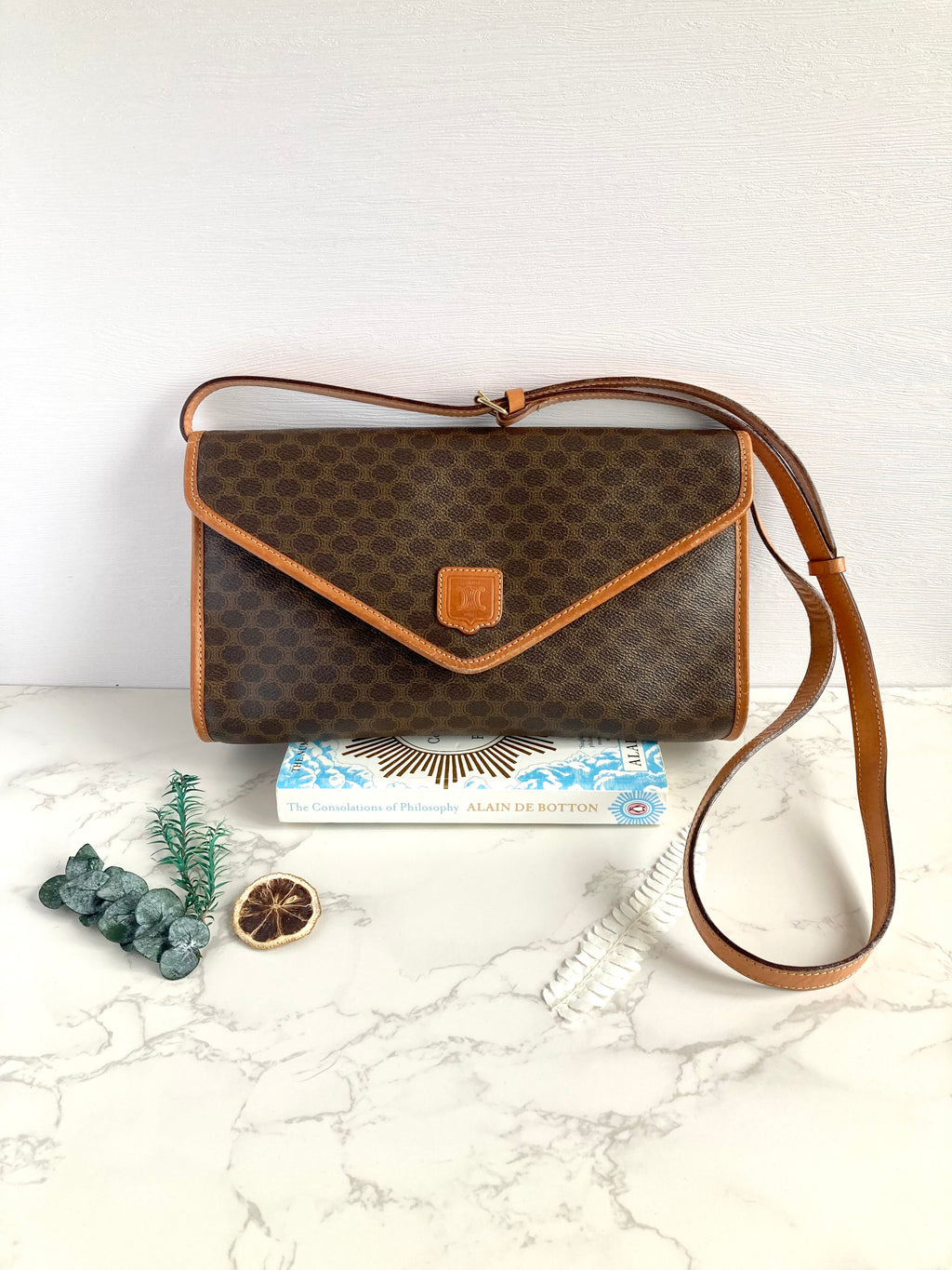 CELINE Monogram Envelope Crossbody Bag 
