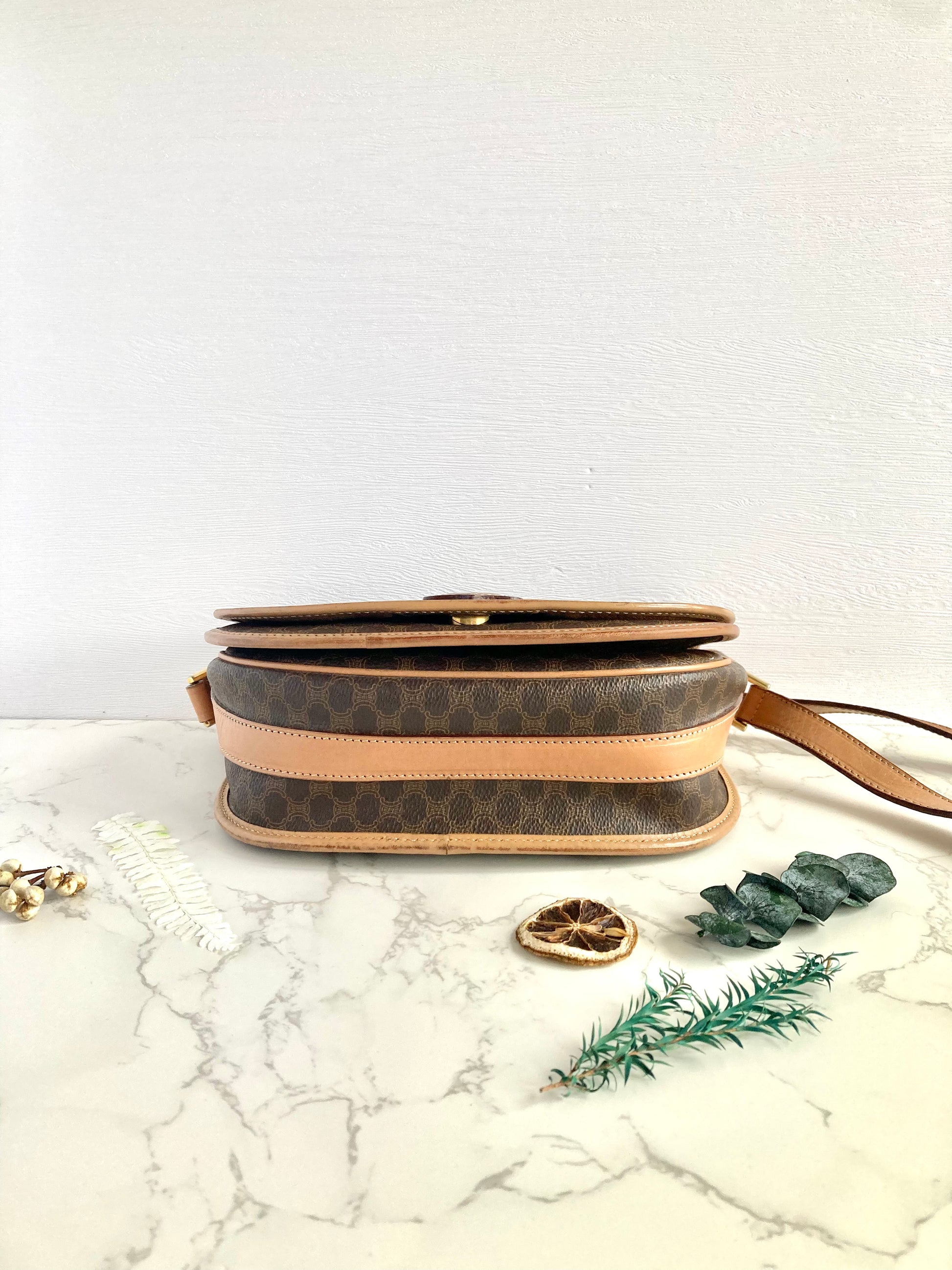 CELINE Monogram Two-way Flap Bag