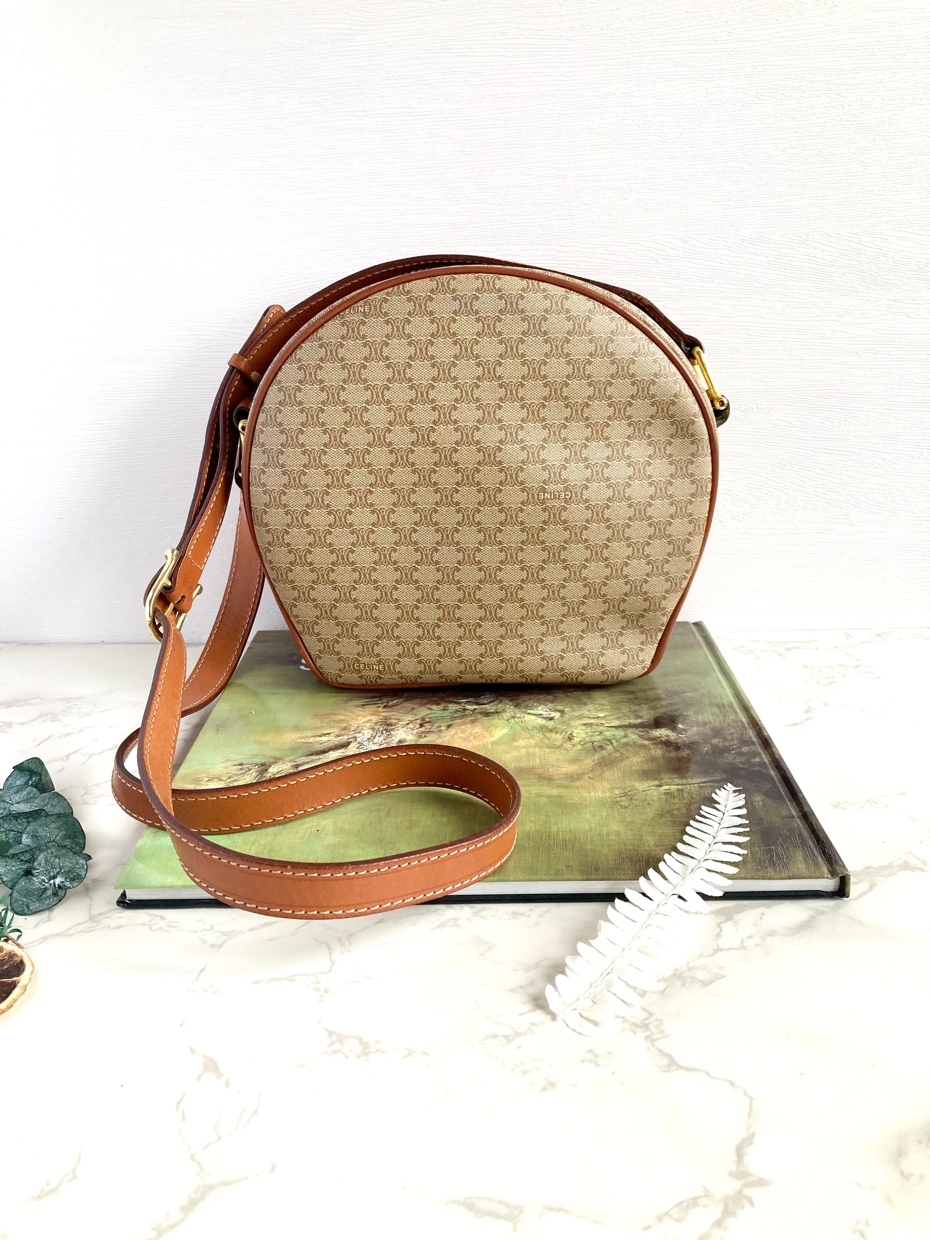 CELINE Monogram Shell shape Crossbody Bag 