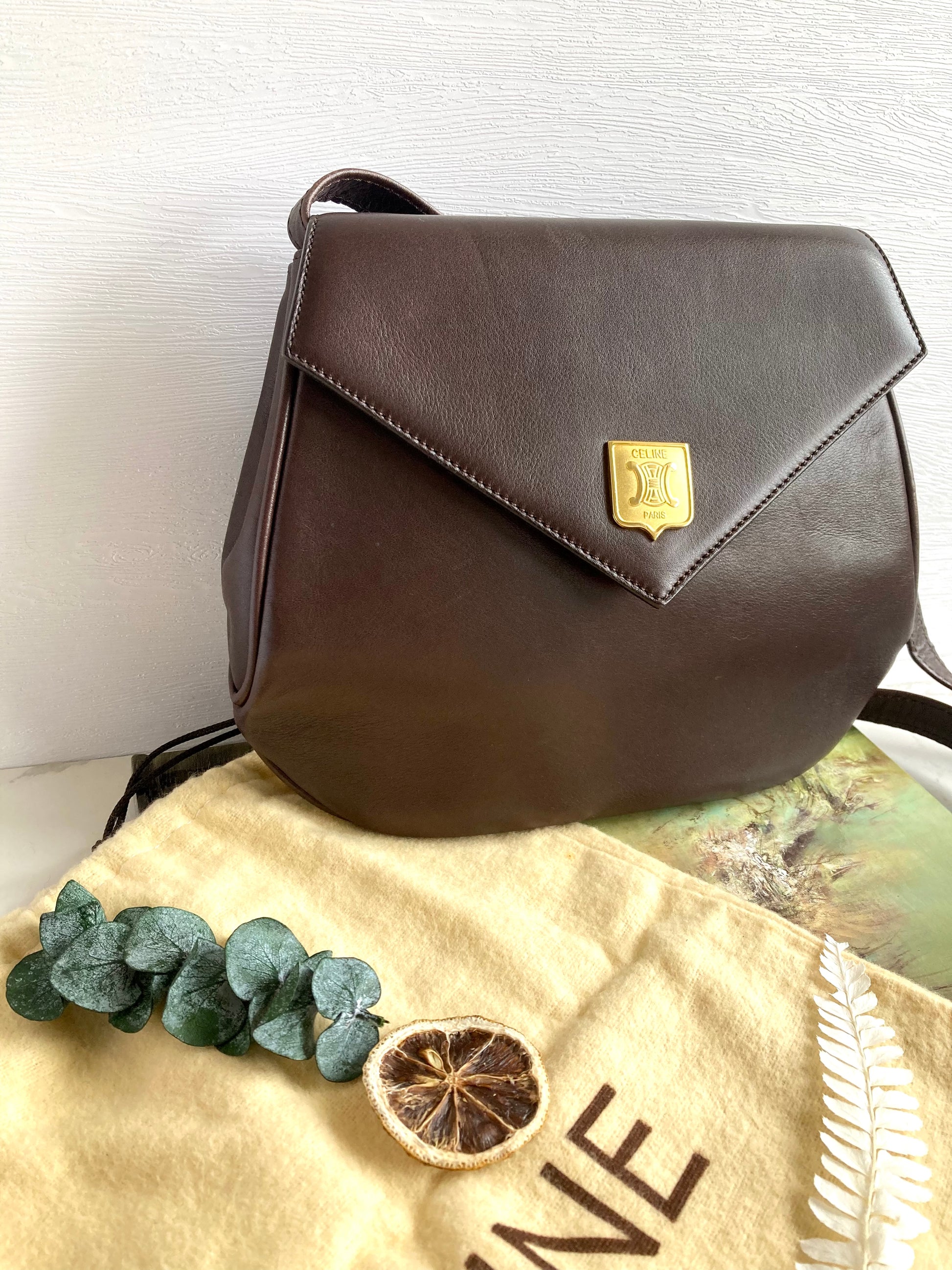 CELINE Triomphe Small Leather Bag