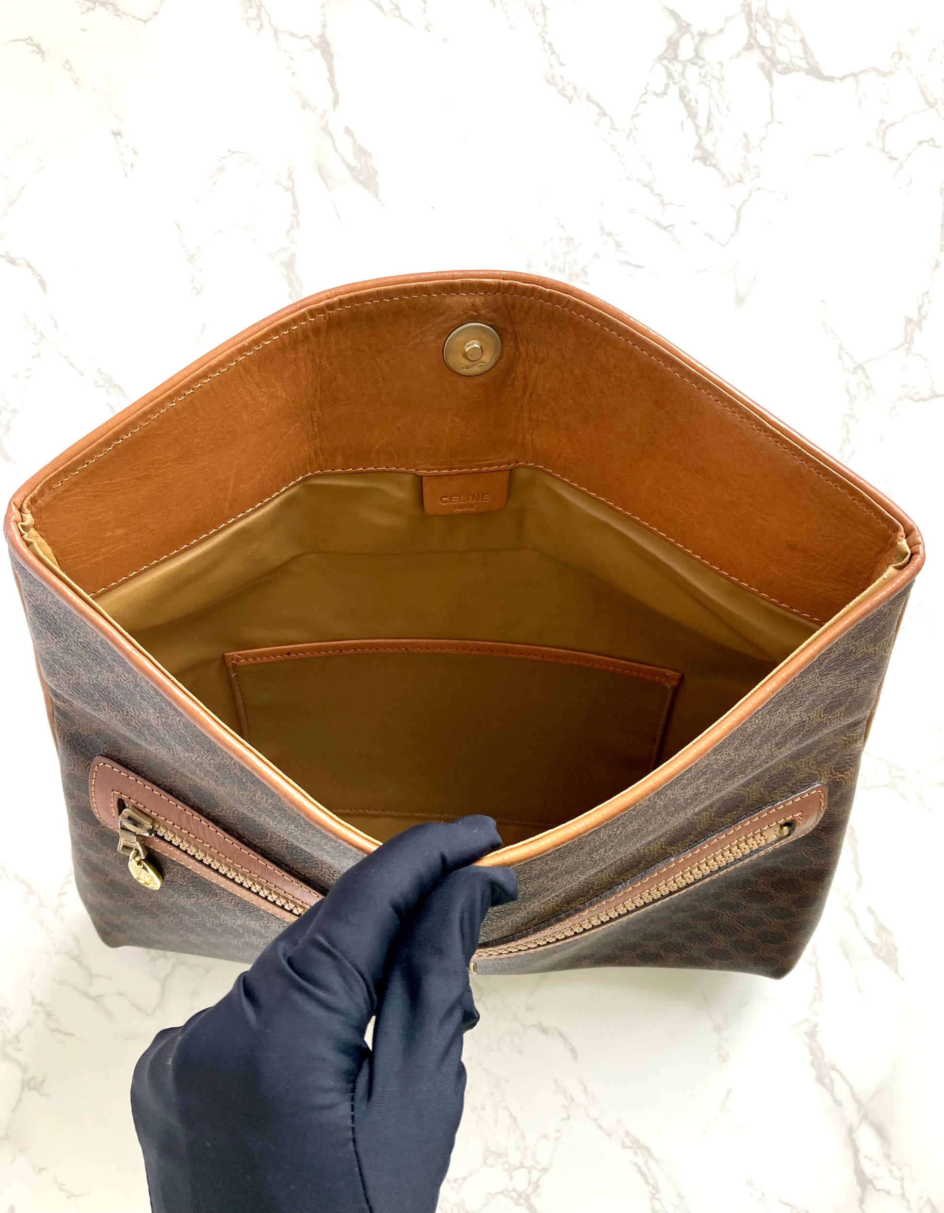 CELINE Monogram Clutch