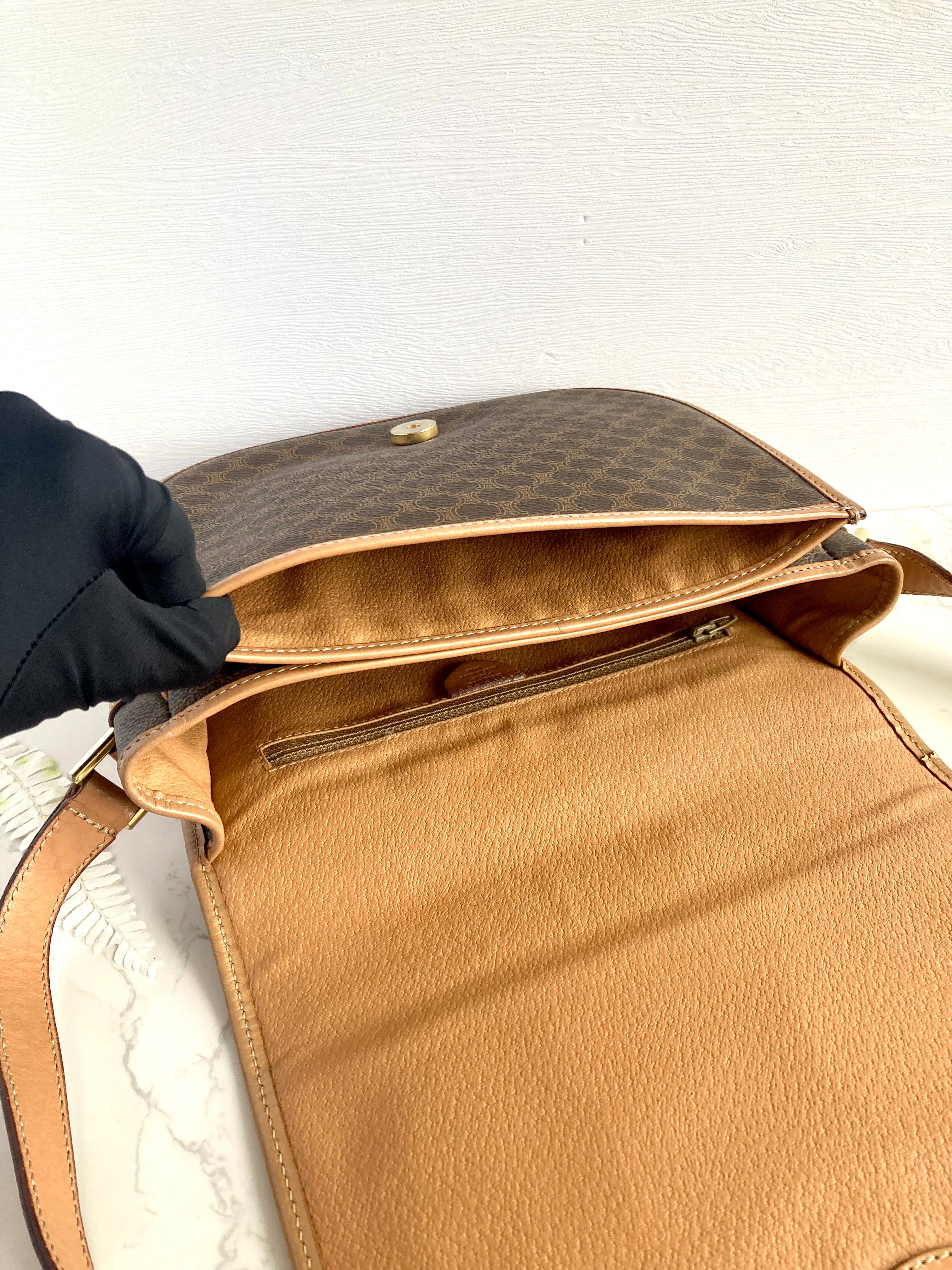 CELINE Monogram Two-way Flap Bag 