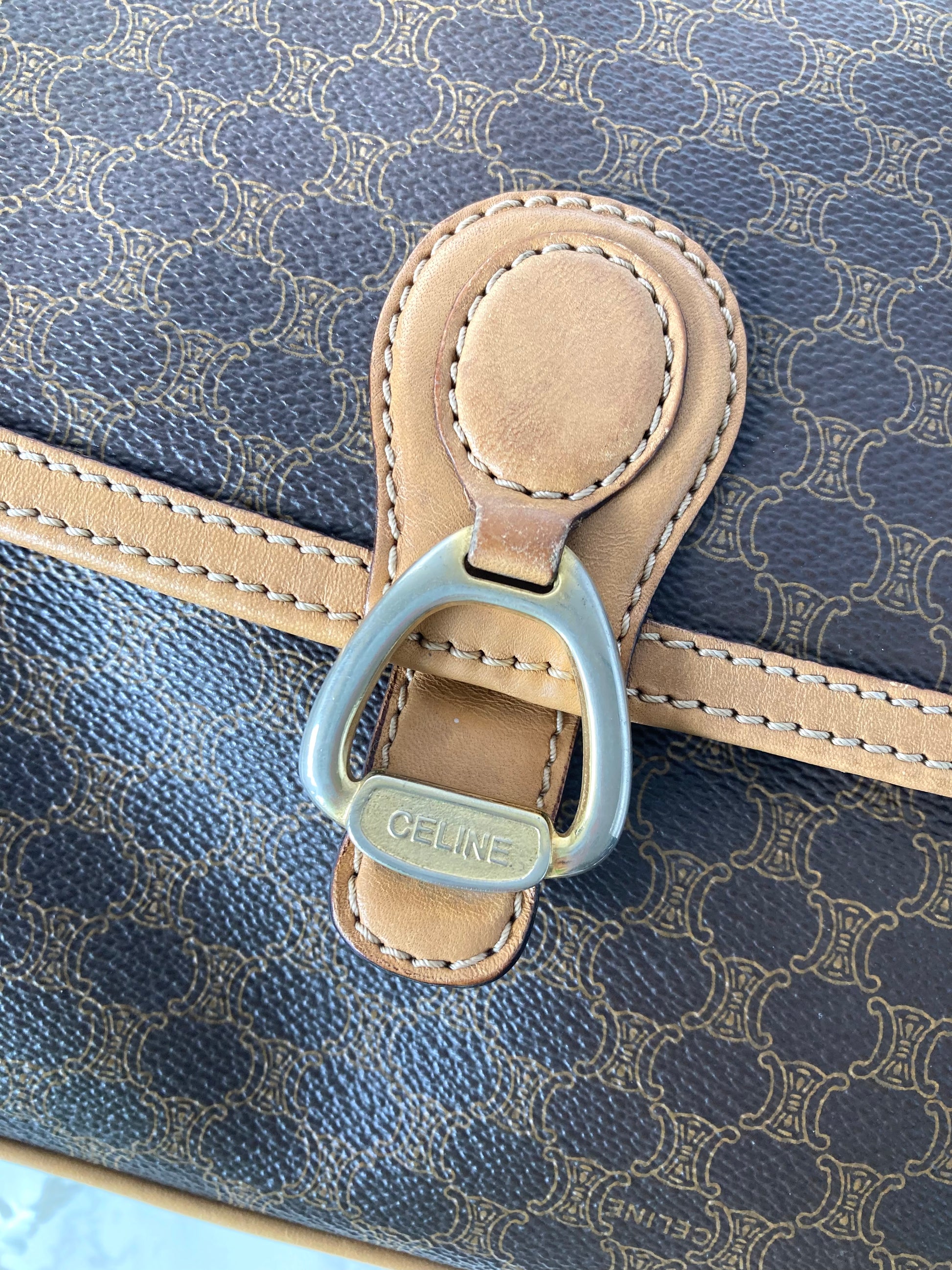 CELINE Monogram Camera Crossbody Bag