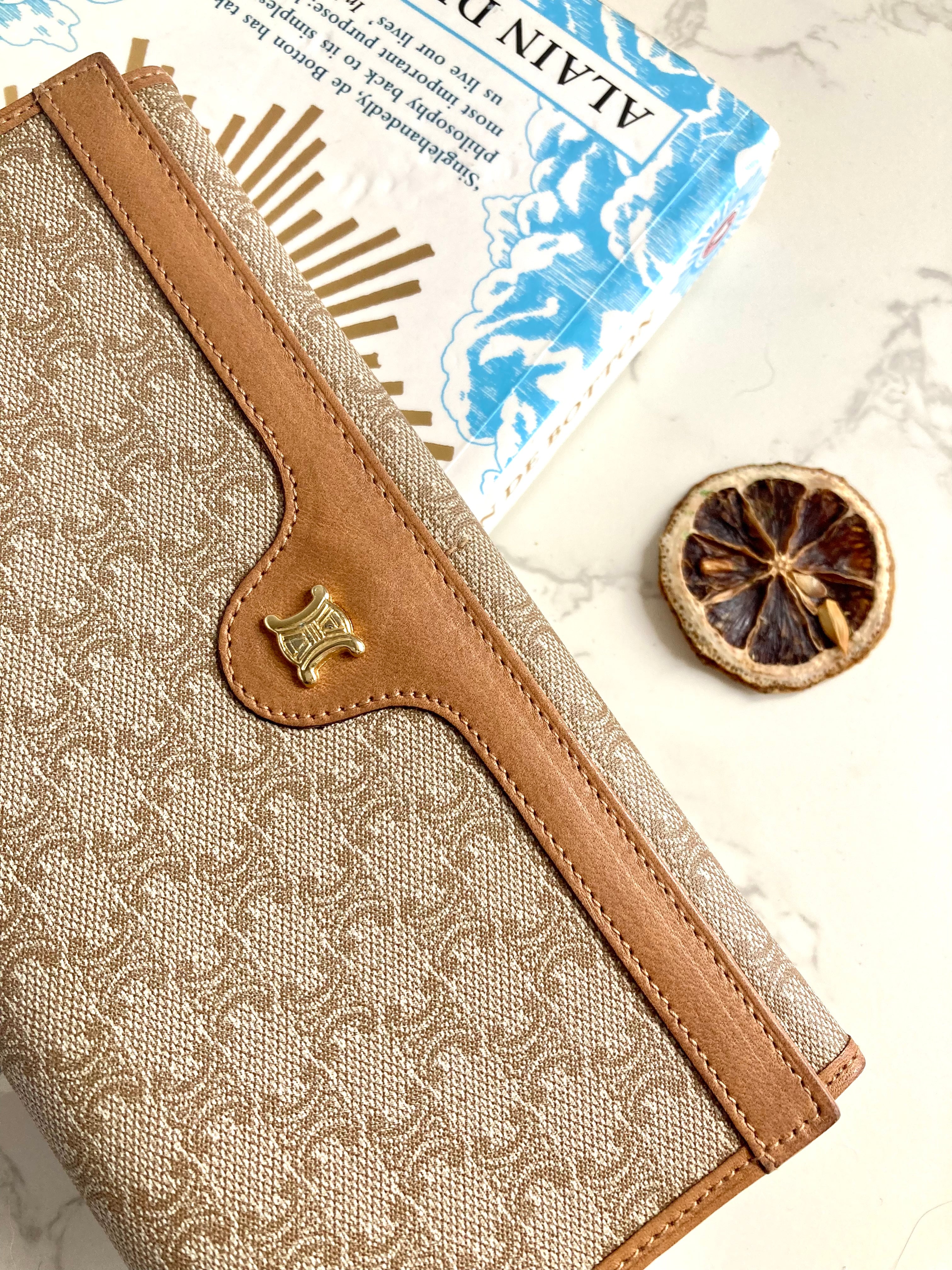 CELINE Triomphe Monogram Long Wallet 