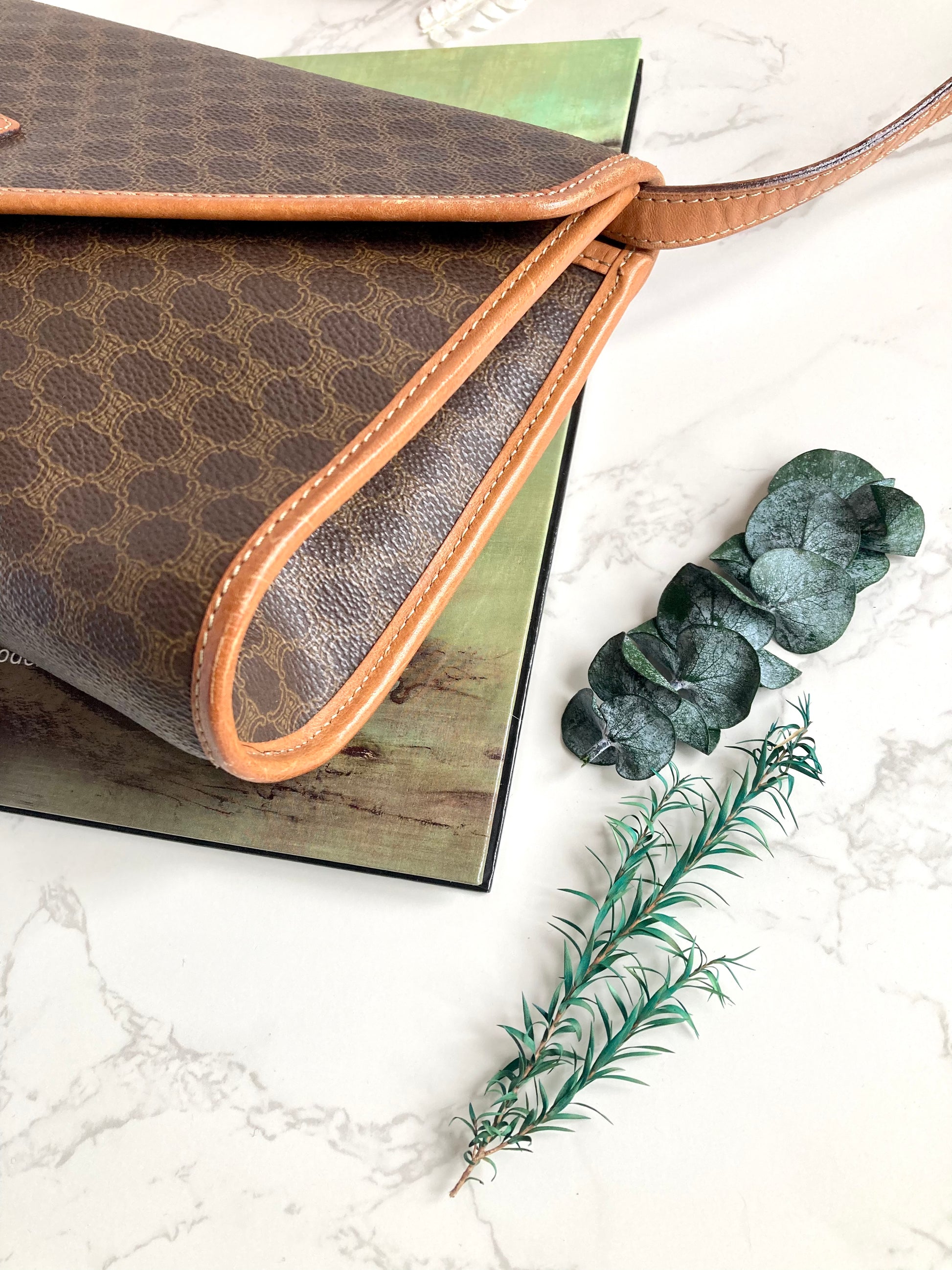 CELINE Monogram Envelope Crossbody Bag